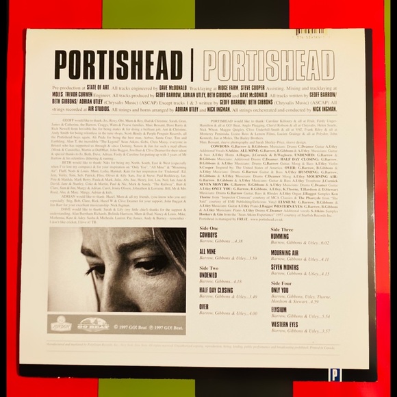 1997 Portishead | Portishead : 2x LP Vinyl Album #314-539189-1 ; NM Condition - Picture 5 of 5